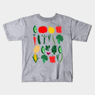 Cute Vegetables Kids T-Shirt